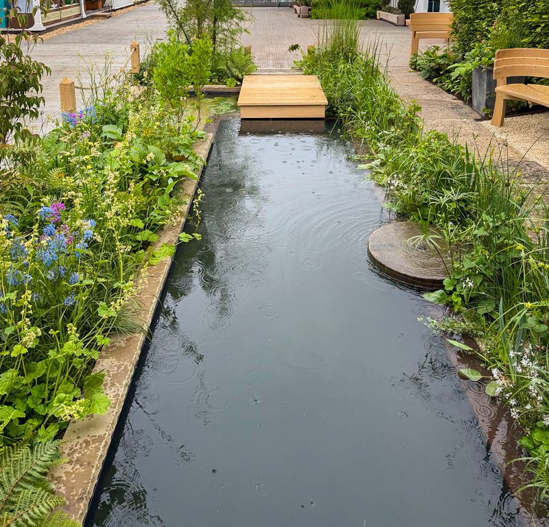 Oak decking Chelseaflowershow 5