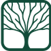 Stylized dark-green tree with numerous branches inside a rounded-square border on a white background.