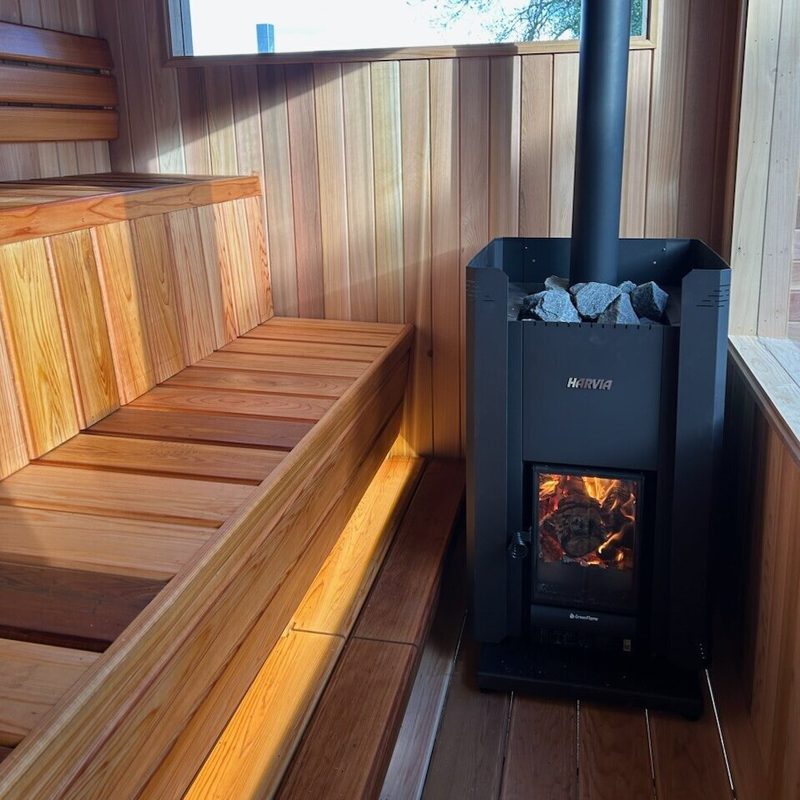 Yorkshire Hut Co Cedar Sauna Hut Inside2