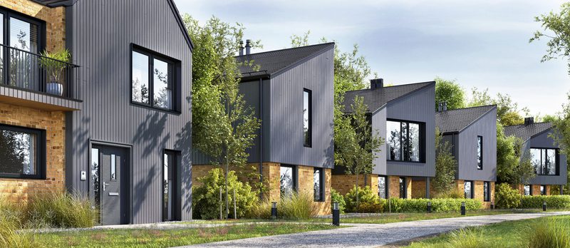 Black Cladding Houses