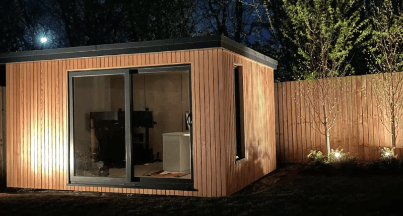 Douglas Fir Garden Room Cladding
