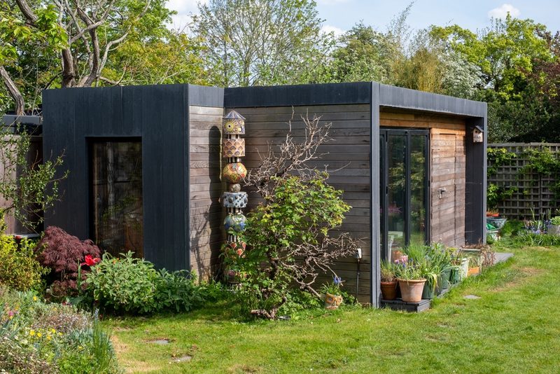 Garden Room Cladding Black 2