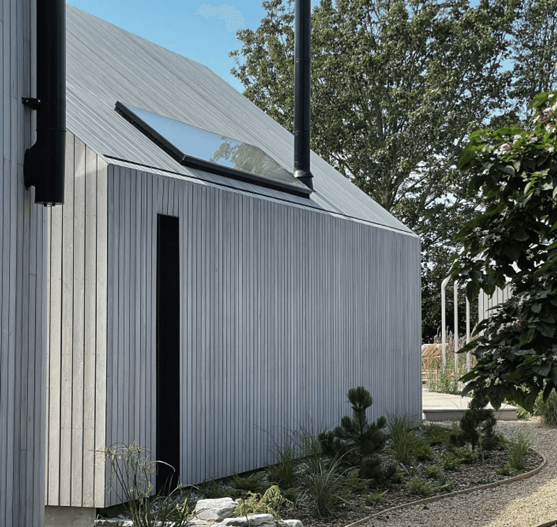 Grey Garden Room Vertical Cladding