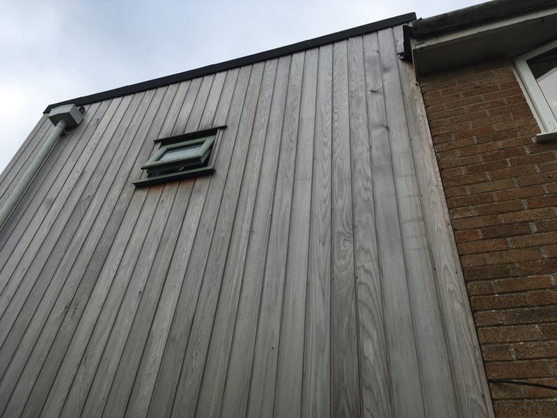 Grey ‘Weathered’ Cedar & Larch Wood Cladding: Design Trend