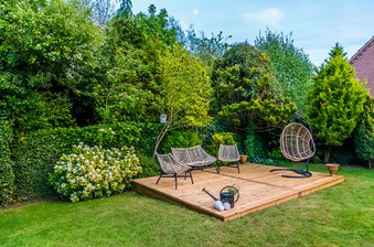 Small Timber Decking Project Garden