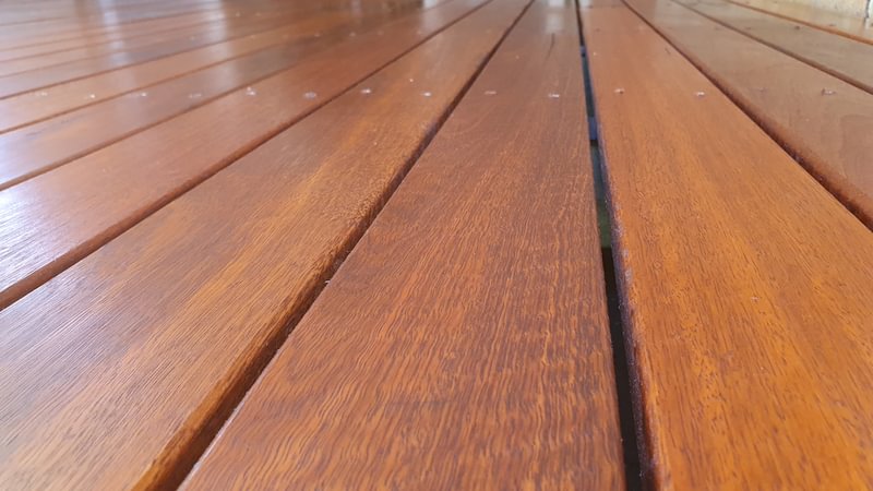 Spotted gum decking