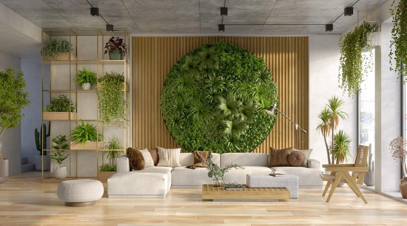 Wall Slats Bright Living Room