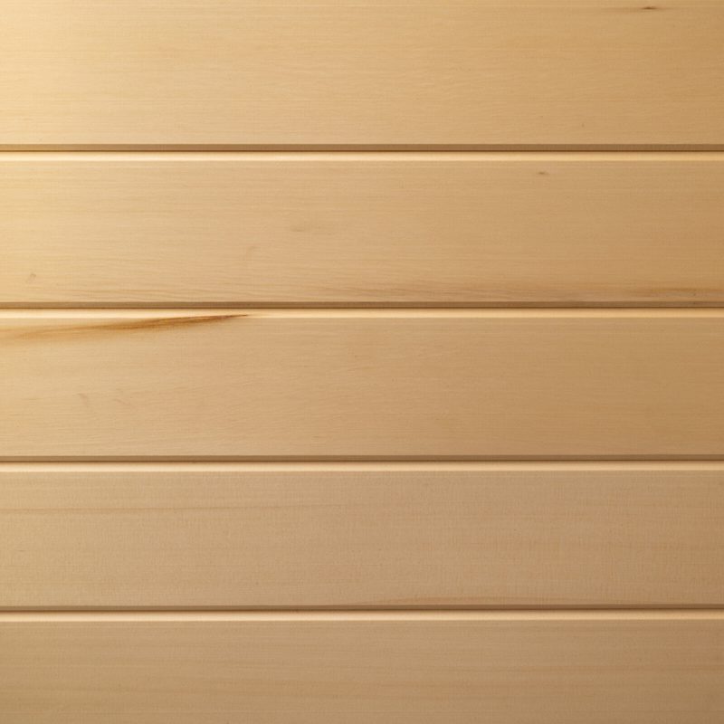 Light honey-colored wooden wall panels arranged in horizontal planks with subtle grain and narrow gaps.