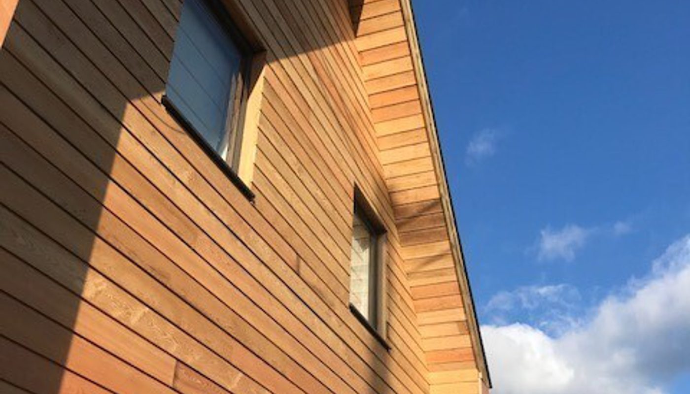 Siberian Larch cladding on a house.