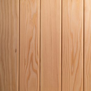 Vertical light-brown wooden planks with subtle grain patterns and visible seams.