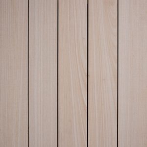 Light natural wood planks arranged vertically with visible grain and small gaps between boards.
