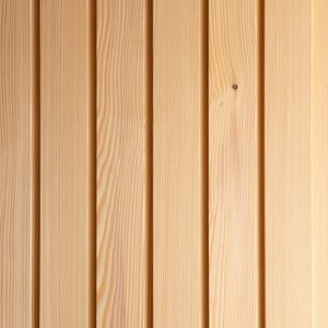 Vertical light wood planks with natural grain patterns and a small knot.