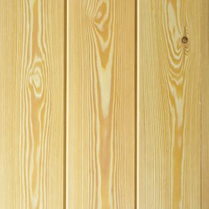 Vertical light wooden planks displaying prominent grain patterns and knots, like a wooden wall.
