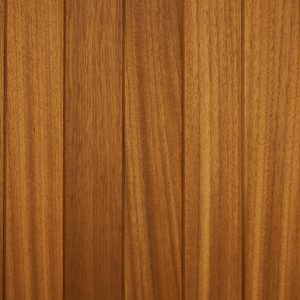 Vertical wooden planks in warm brown tones with visible grain patterns.
