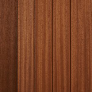 Vertical warm brown wood planks with visible grain and narrow gaps, forming a paneled wooden surface.