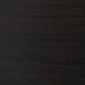 Dark brown wood grain surface with visible horizontal grain patterns.