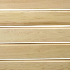 Close-up of horizontal light wood slats with white gaps, displaying natural grain and warm beige tones.