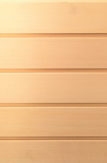 Close-up of pale beige wooden planks arranged horizontally with subtle grooves.